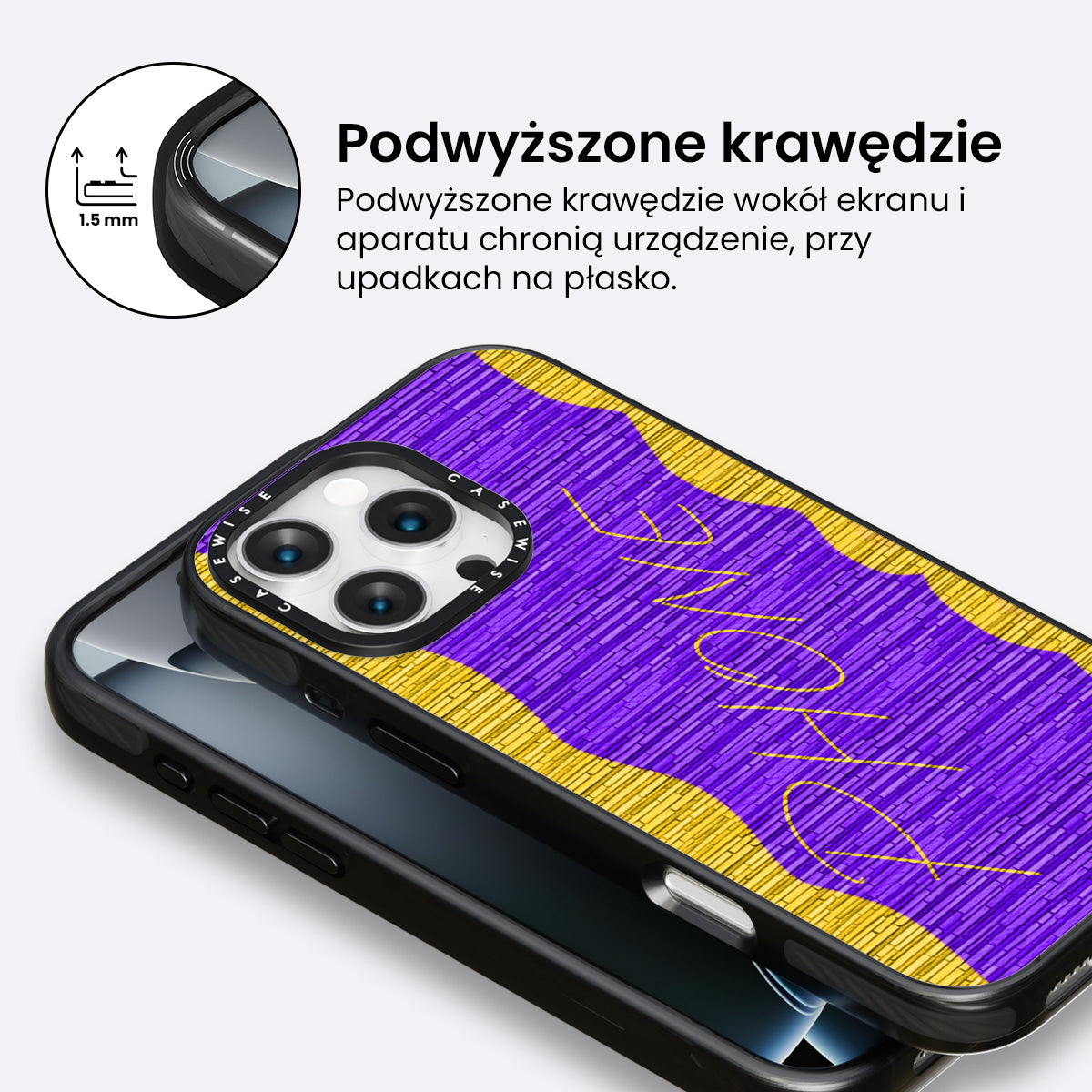 Ściana z napisem Phone - Etui