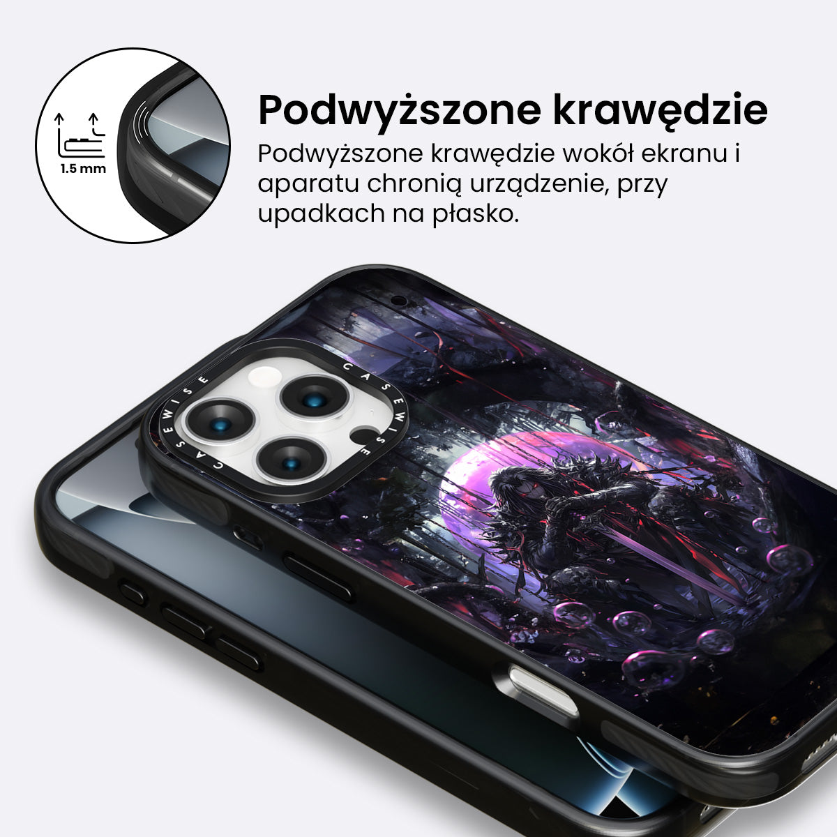Ciemnoróżowy samuraj - Etui