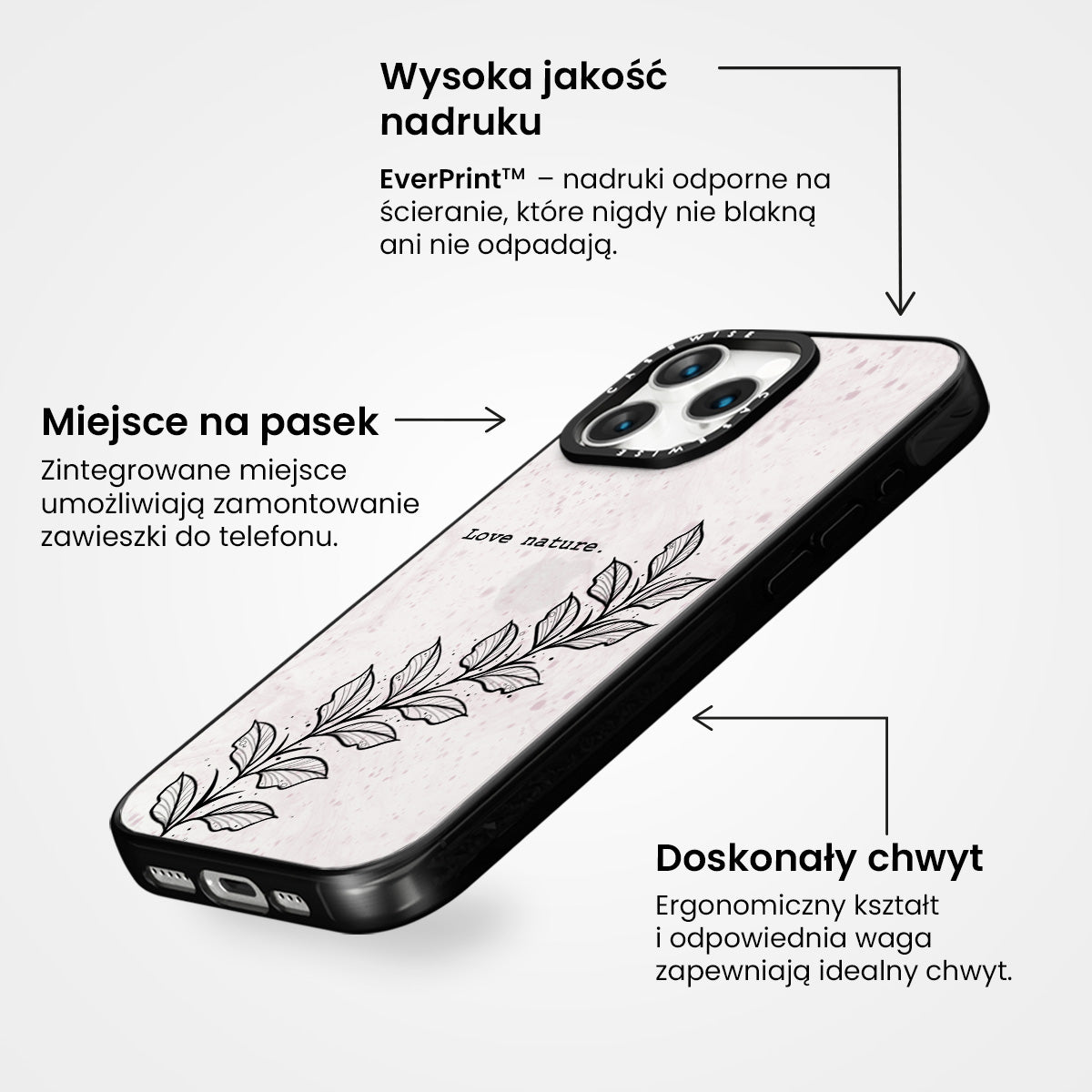 Kocham naturę. Przezroczysty - Etui