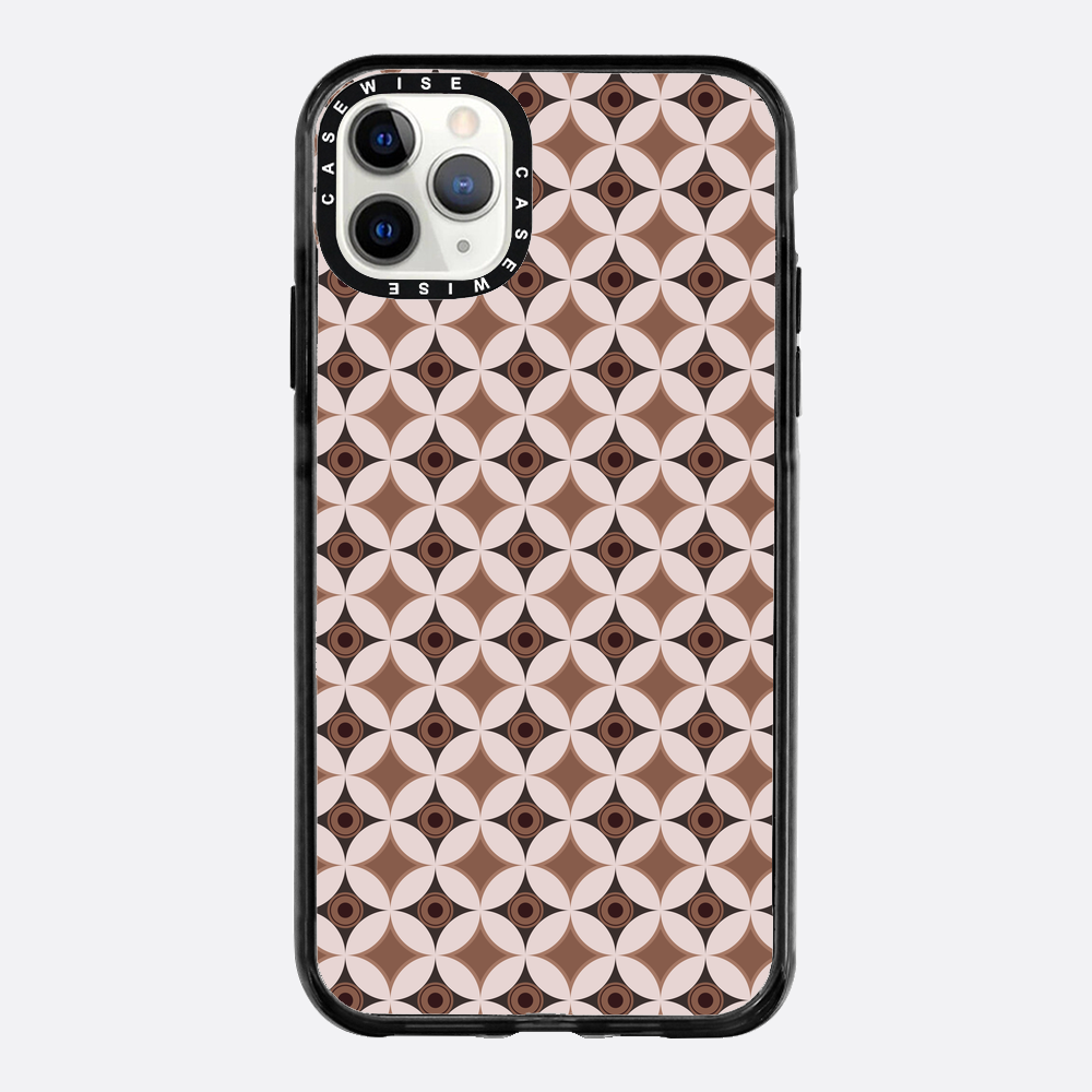 Wzór w stylu Mid Century Modern w okręgu - Etui