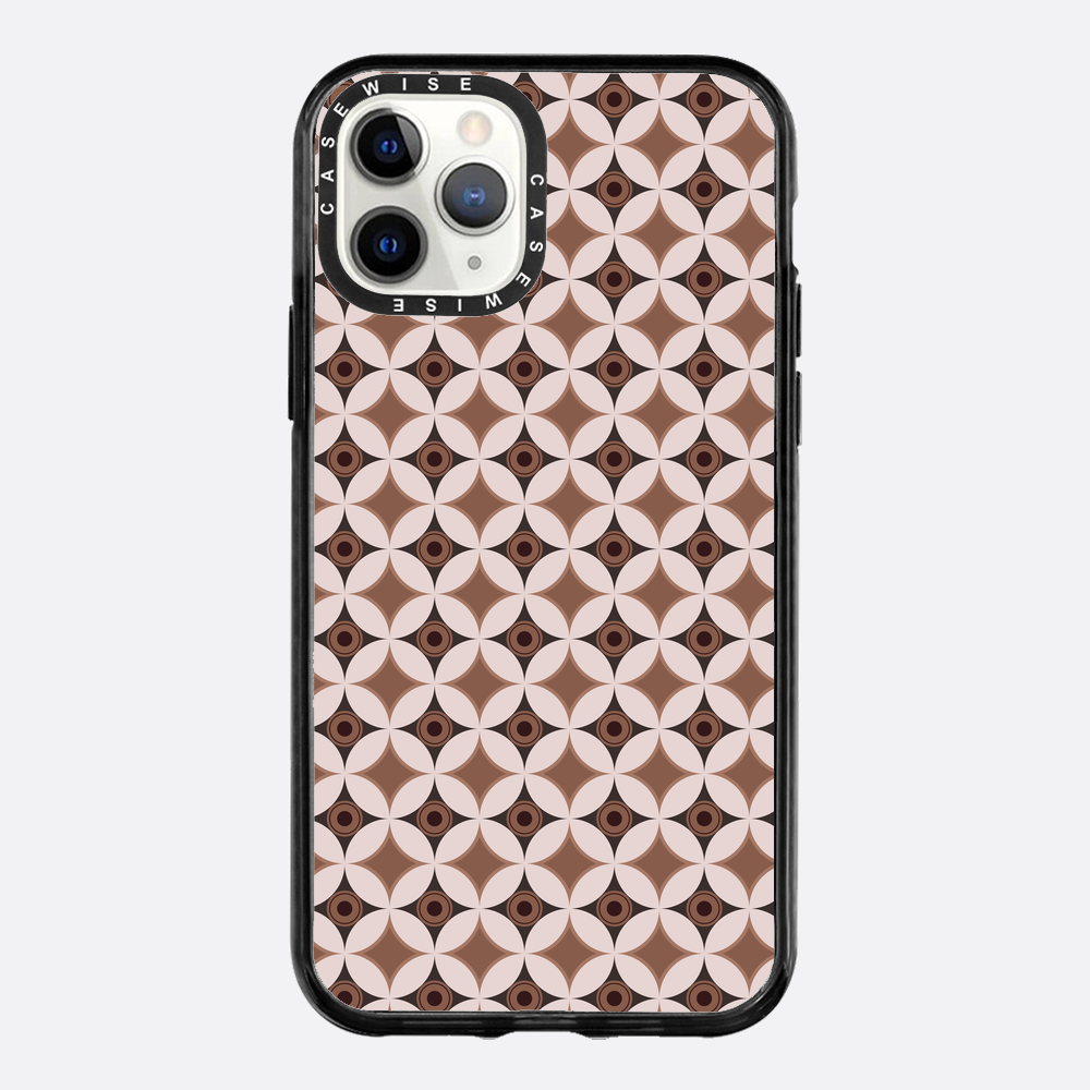 Wzór w stylu Mid Century Modern w okręgu - Etui