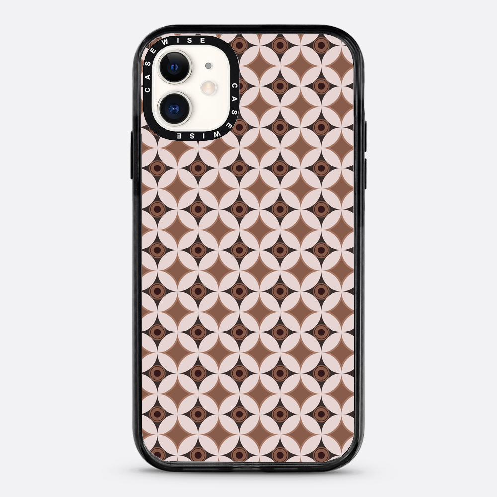 Wzór w stylu Mid Century Modern w okręgu - Etui