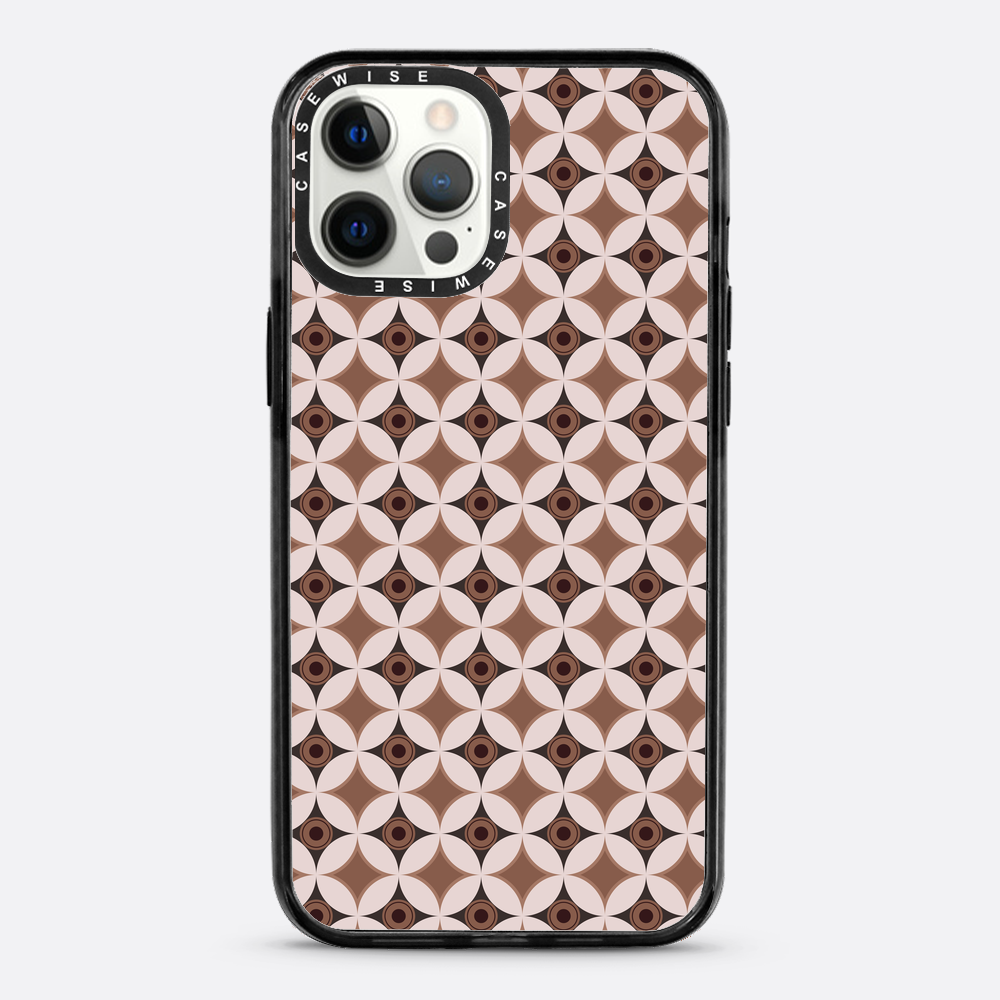 Wzór w stylu Mid Century Modern w okręgu - Etui