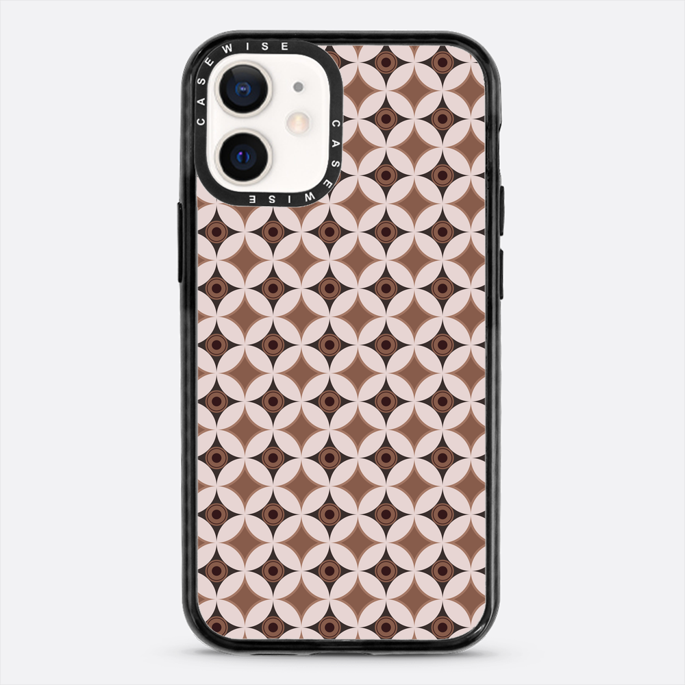 Wzór w stylu Mid Century Modern w okręgu - Etui