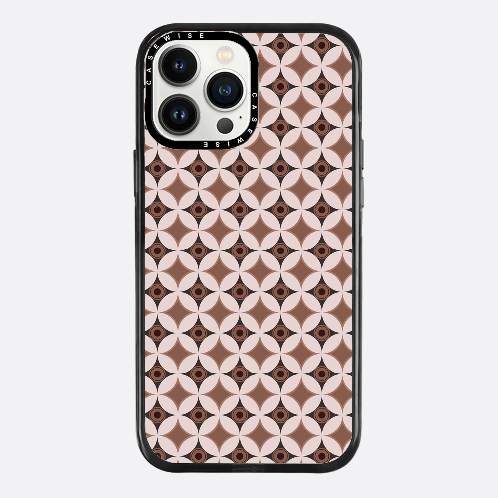 Wzór w stylu Mid Century Modern w okręgu - Etui