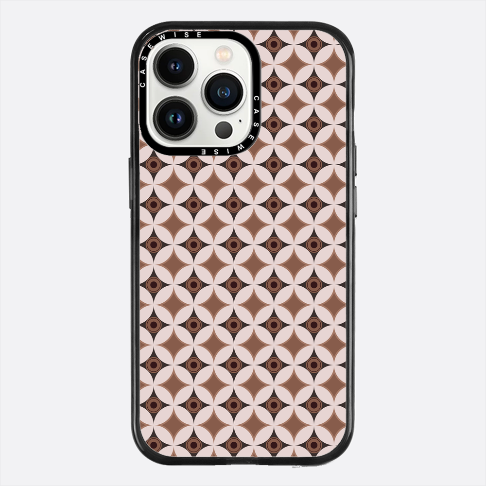 Wzór w stylu Mid Century Modern w okręgu - Etui