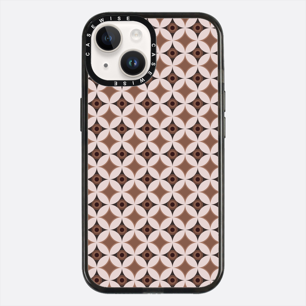 Wzór w stylu Mid Century Modern w okręgu - Etui