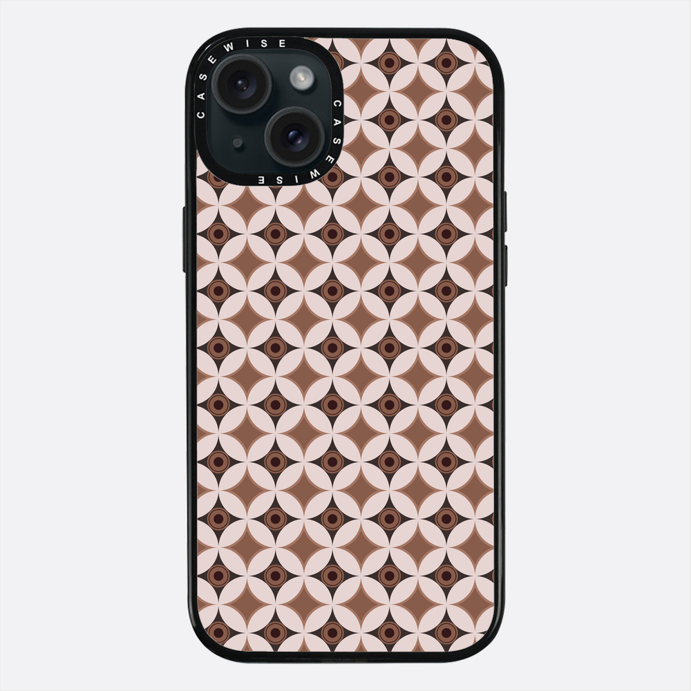Wzór w stylu Mid Century Modern w okręgu - Etui