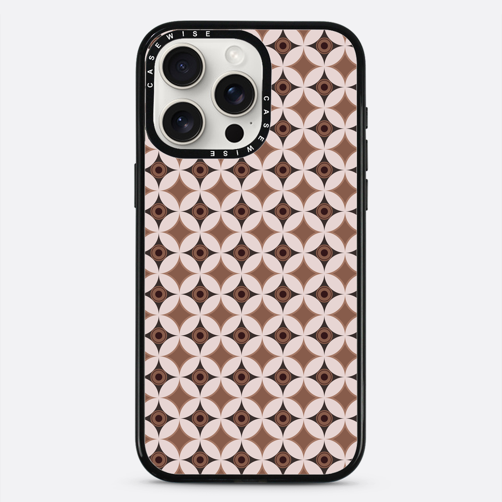 Wzór w stylu Mid Century Modern w okręgu - Etui