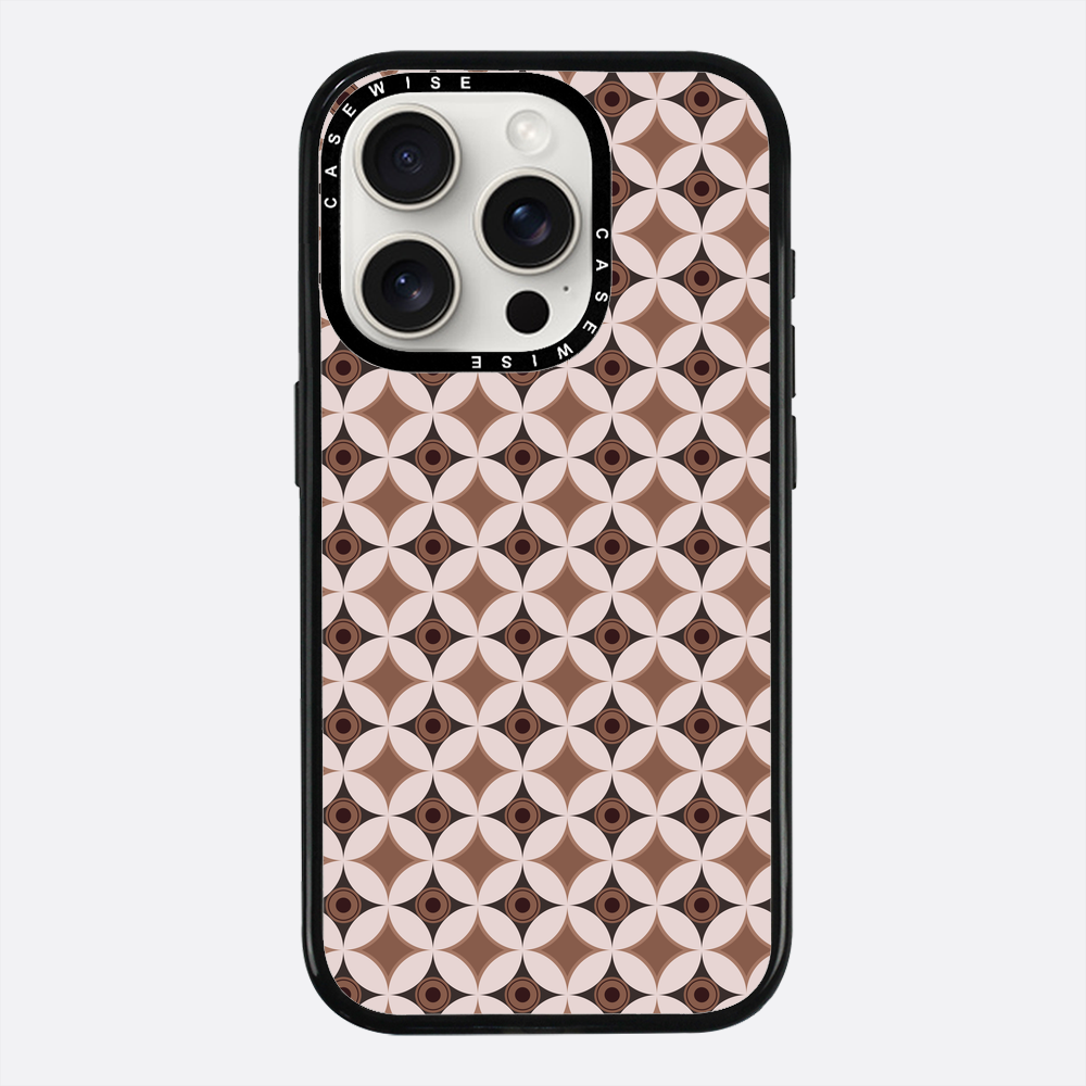 Wzór w stylu Mid Century Modern w okręgu - Etui