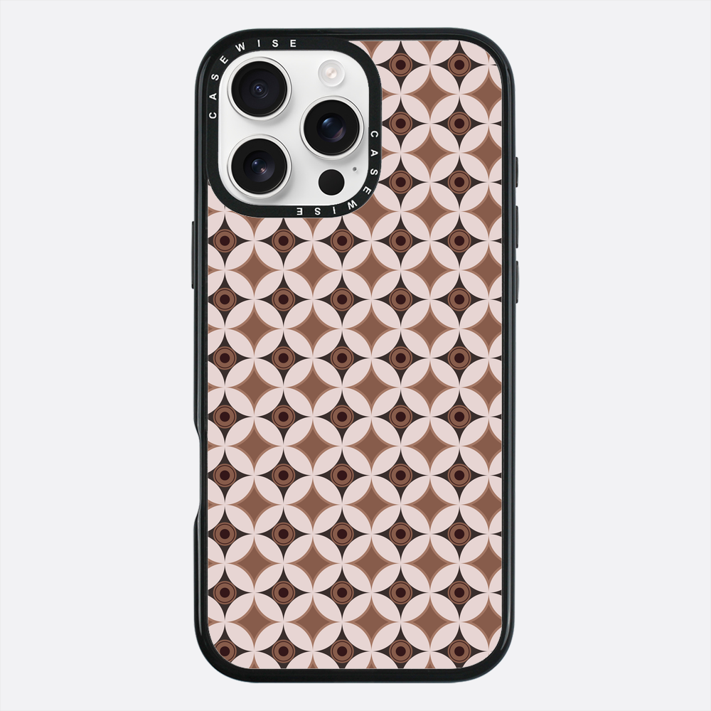 Wzór w stylu Mid Century Modern w okręgu - Etui