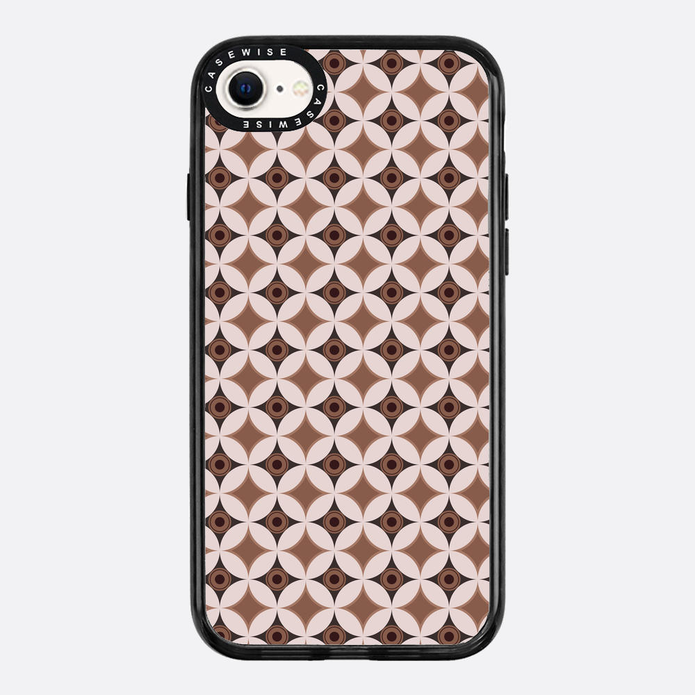 Wzór w stylu Mid Century Modern w okręgu - Etui
