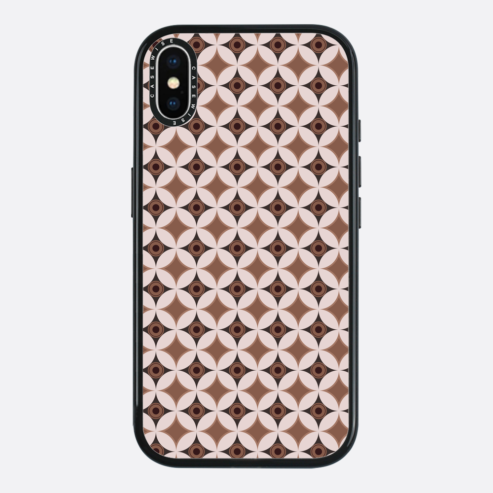 Wzór w stylu Mid Century Modern w okręgu - Etui