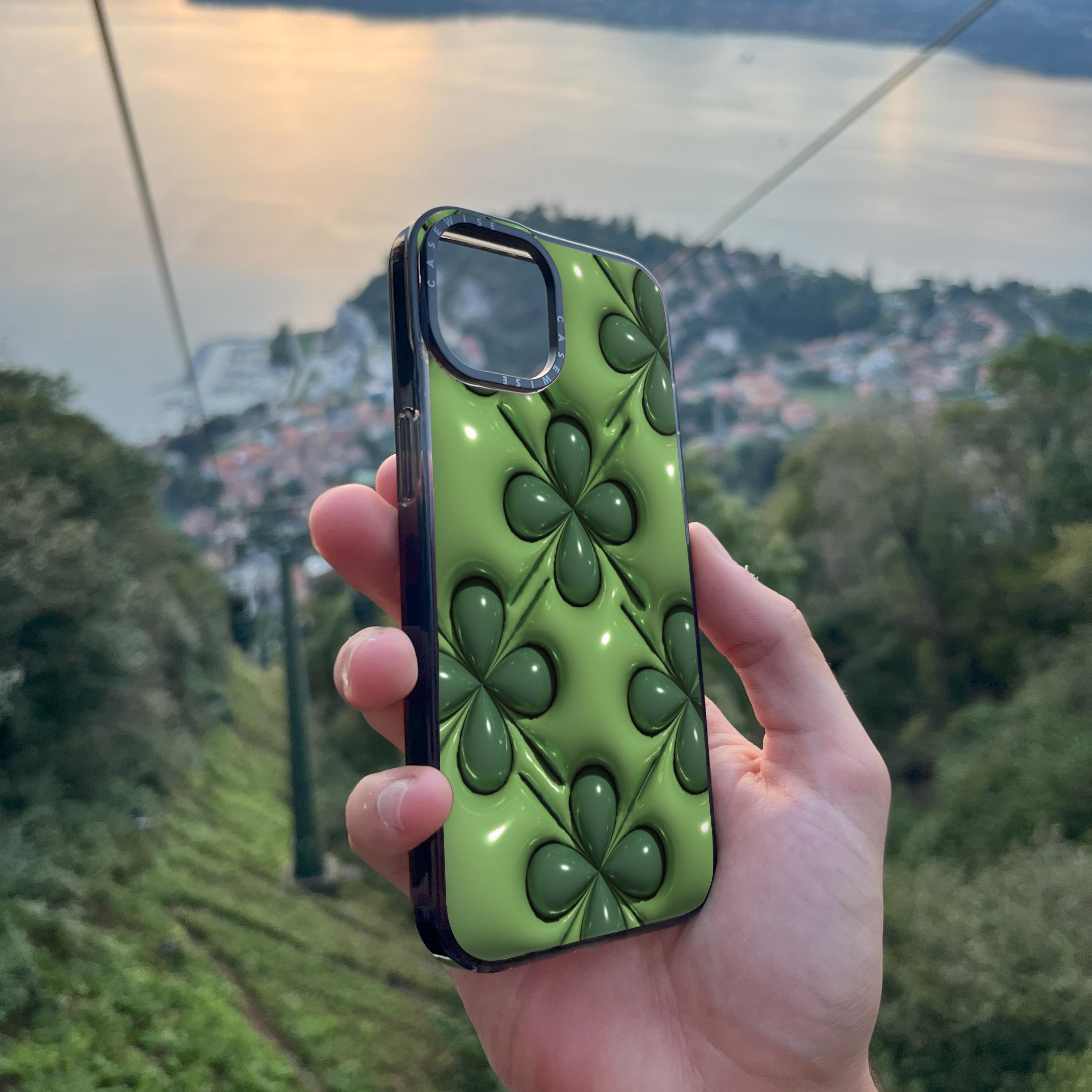 Aqua Botanical Pattern - Etui