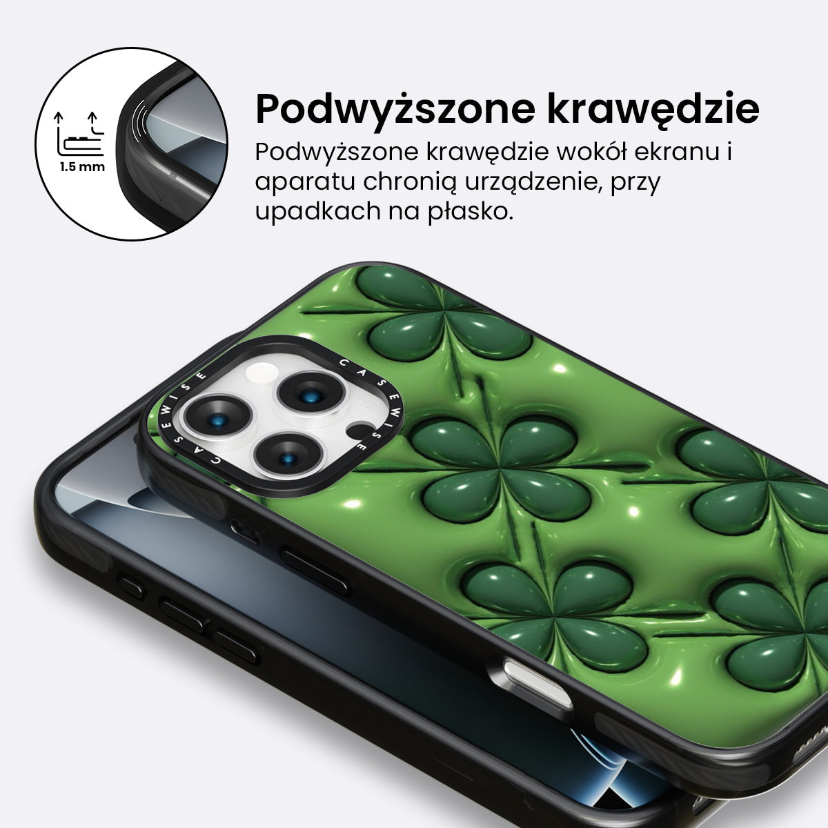 Aqua Botanical Pattern - Etui