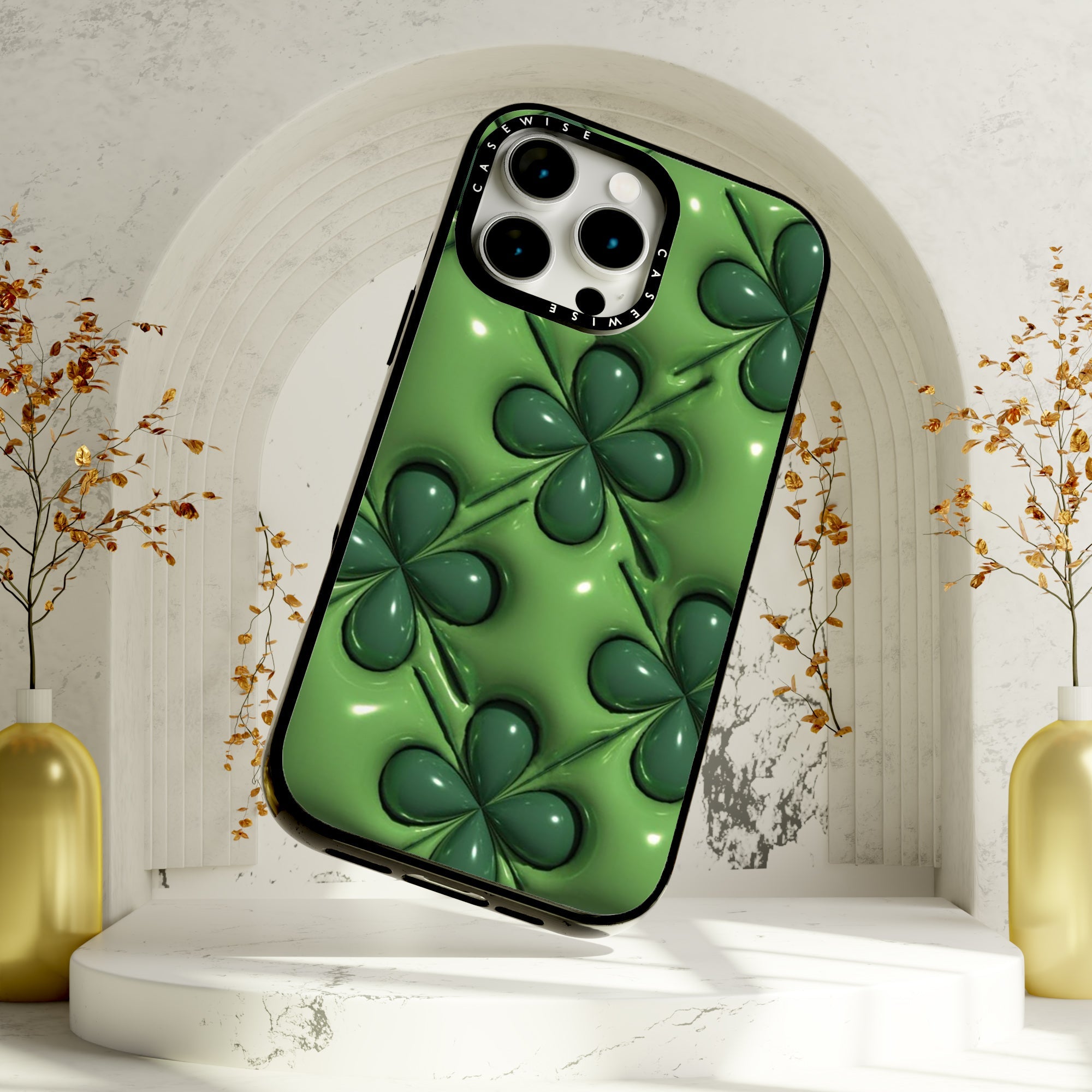 Aqua Botanical Pattern - Etui