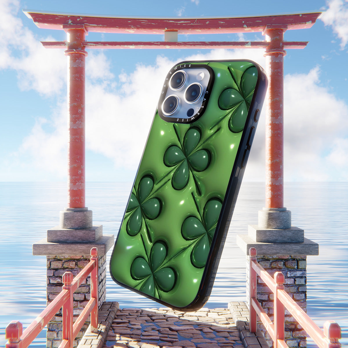 Aqua Botanical Pattern - Etui