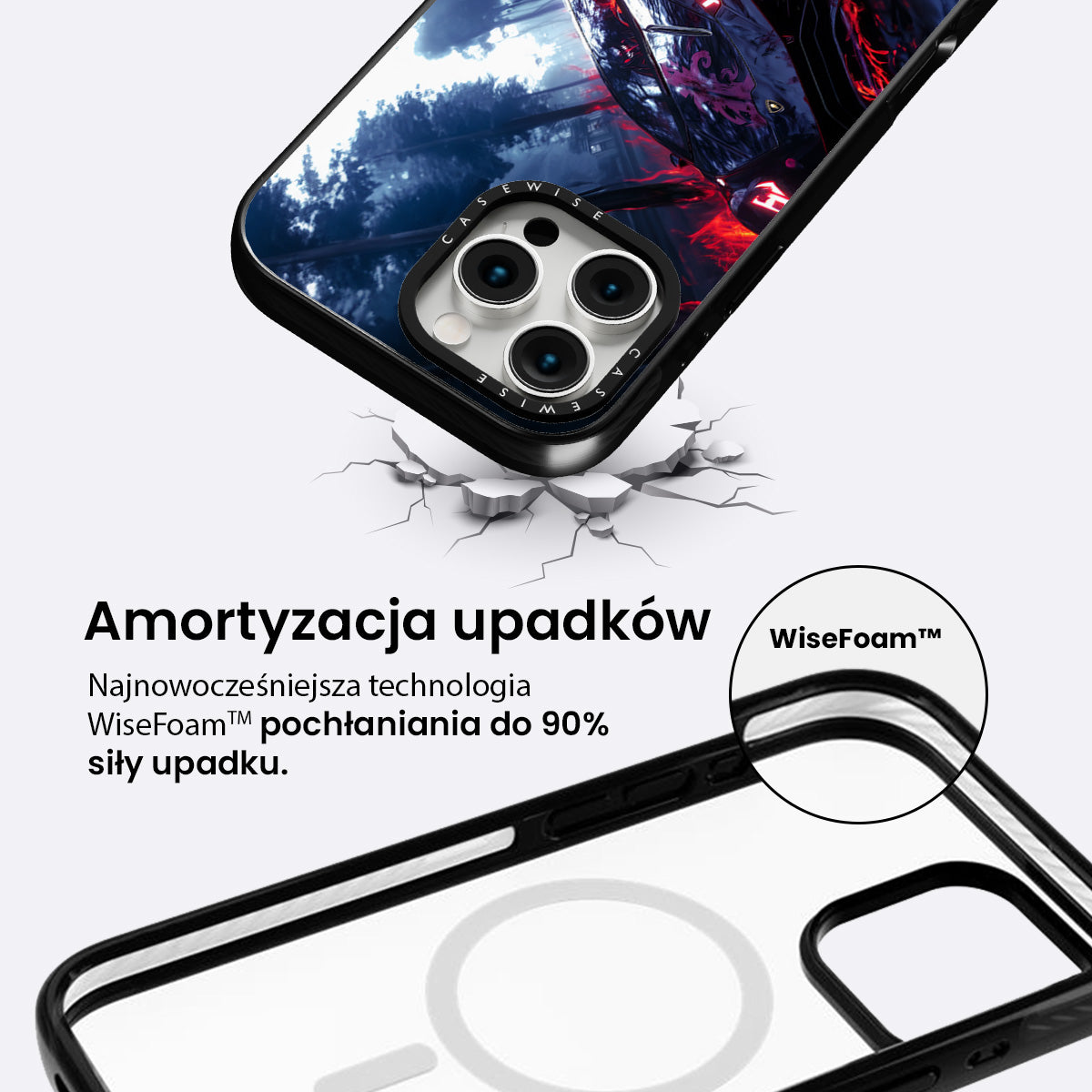 Czarny magiczny samochód sportowy - Etui