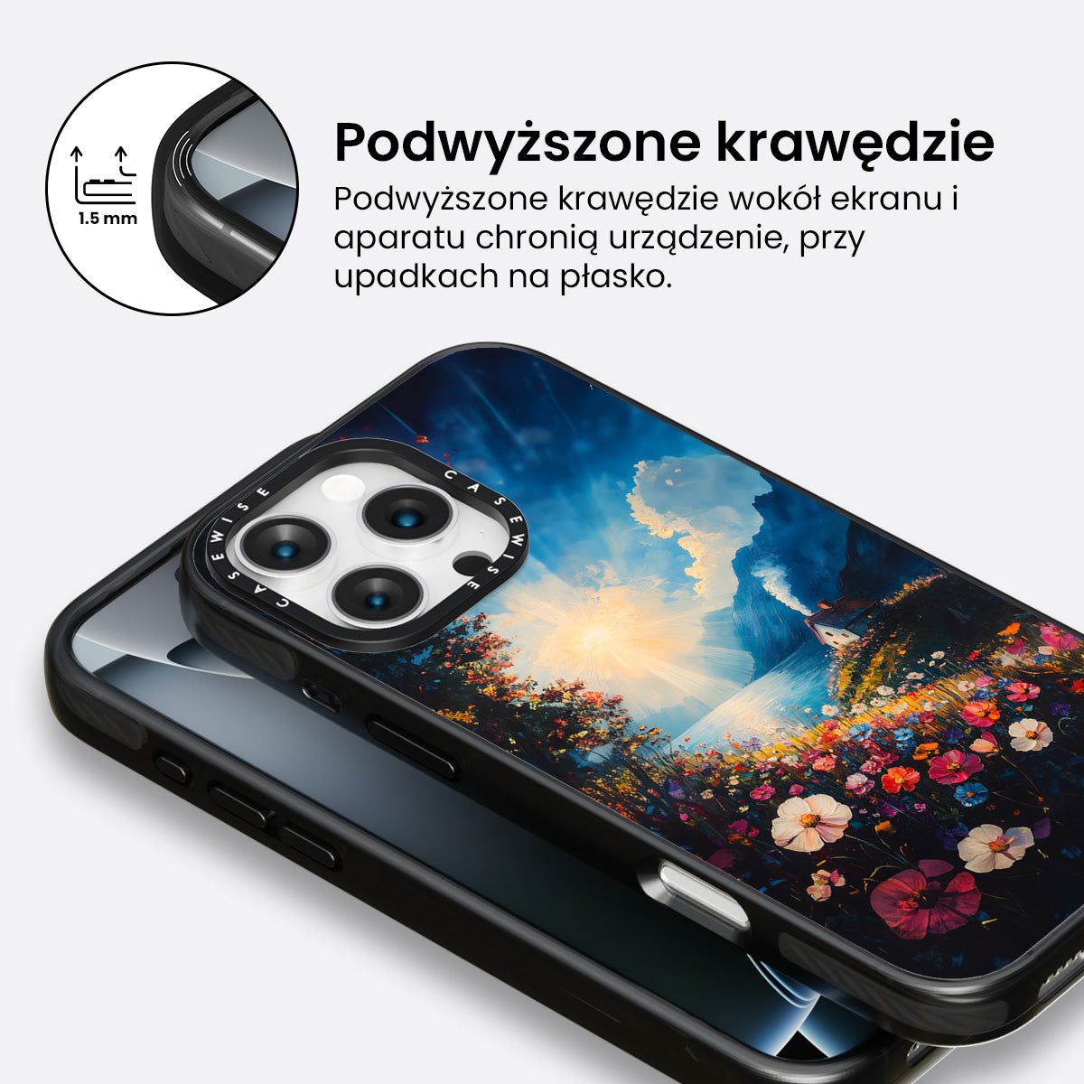 Malowanie piękna kwiatów - Etui