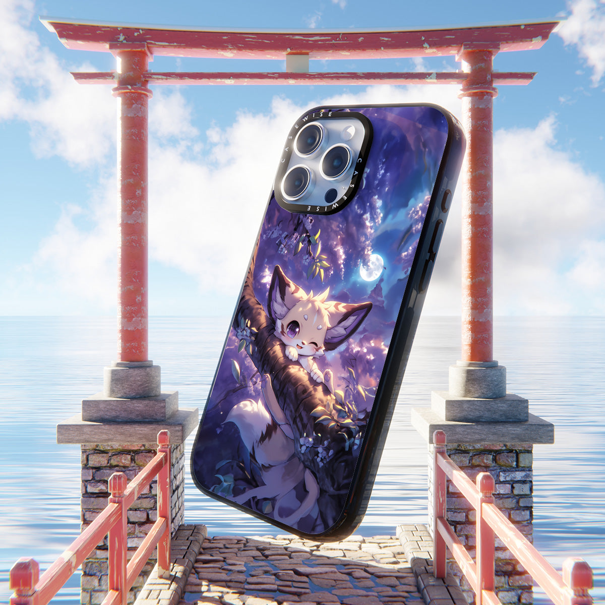 Uroczy Kitsune Fox - Etui