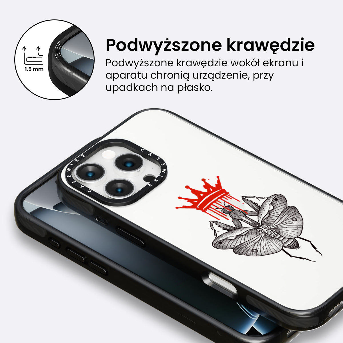 Korona modliszki przezroczysta - Etui