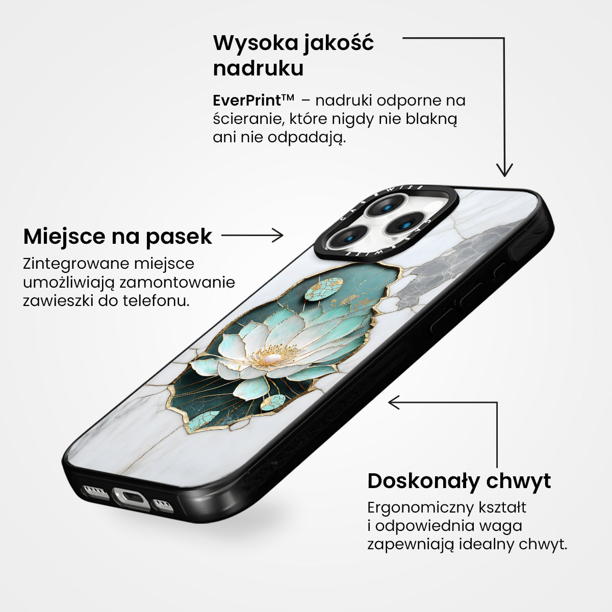 Abstract Lotus Kintsugi - Etui