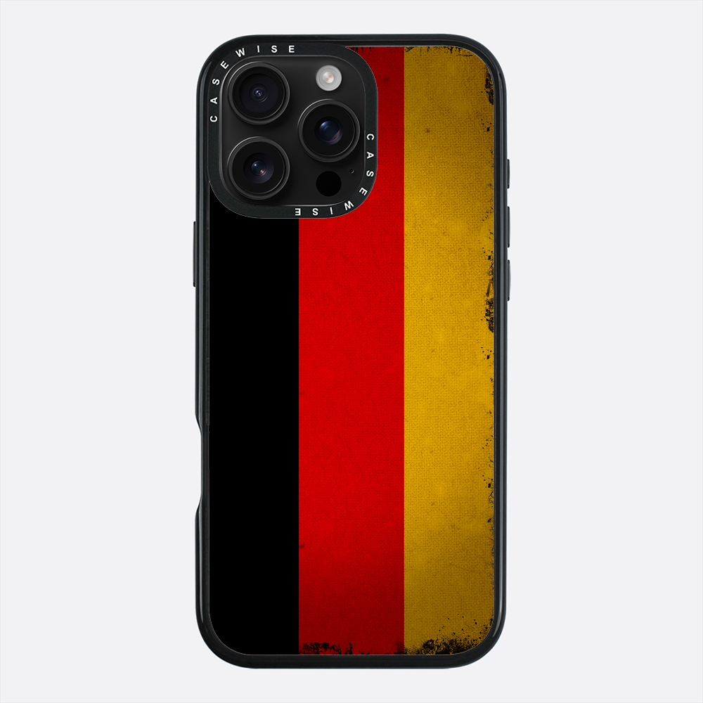 Flaga Niemiec Grunge - Etui