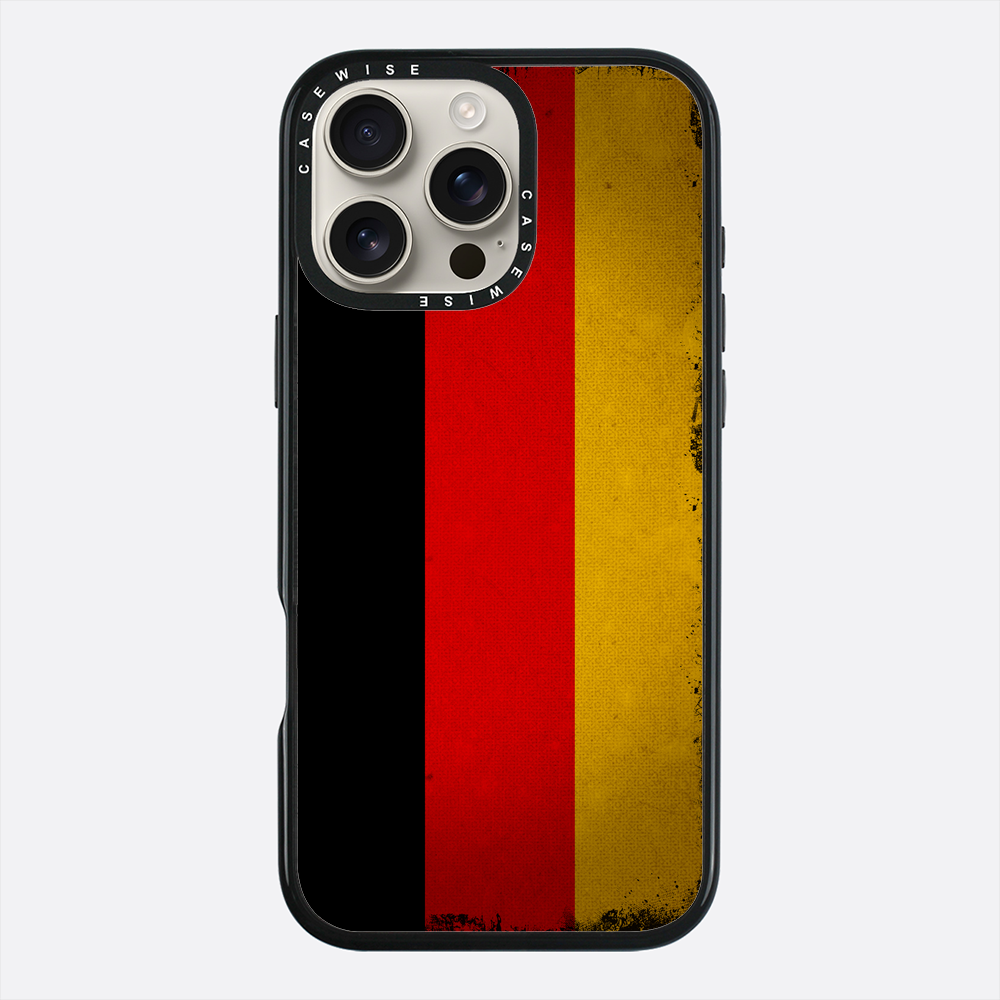 Flaga Niemiec Grunge - Etui