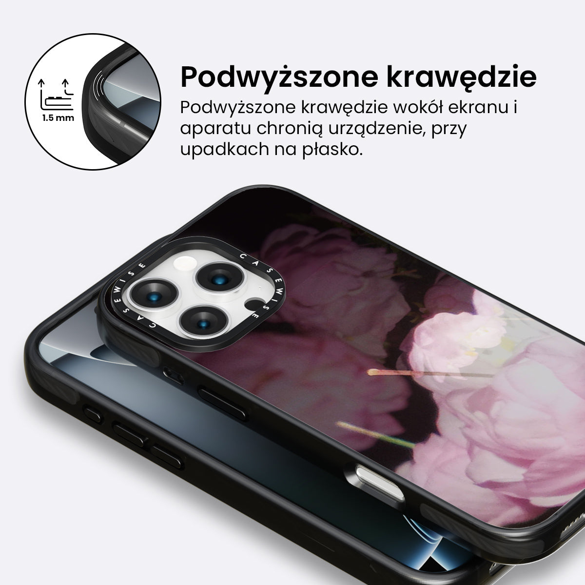 Delikatność 2- płatki kwiatów - Etui
