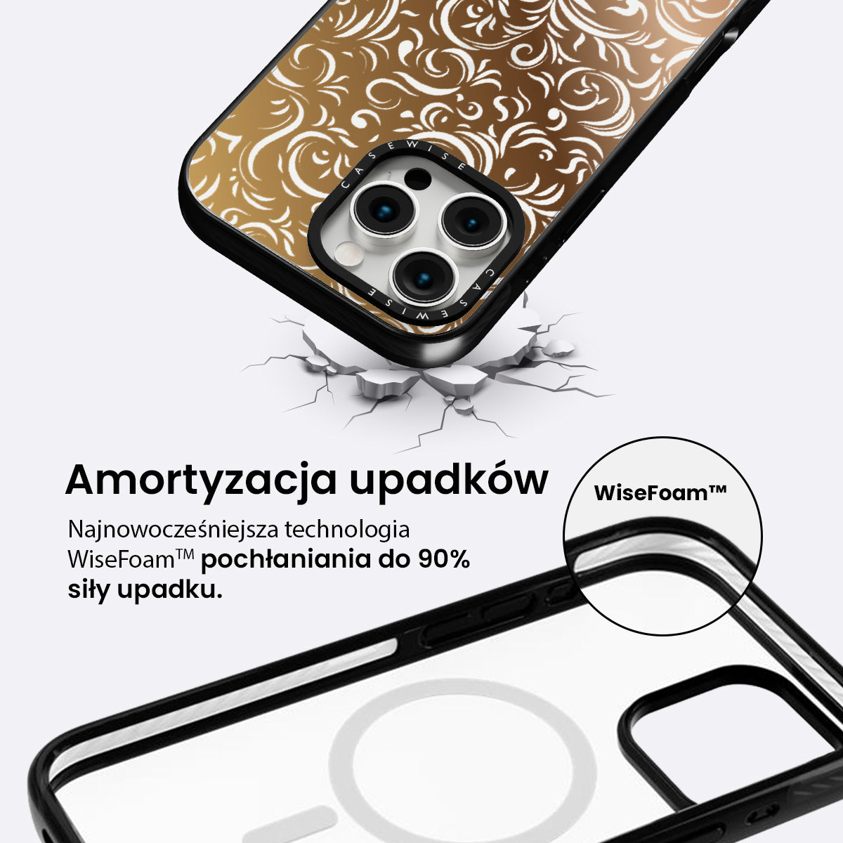 Antyczny miedziany filigran - Etui