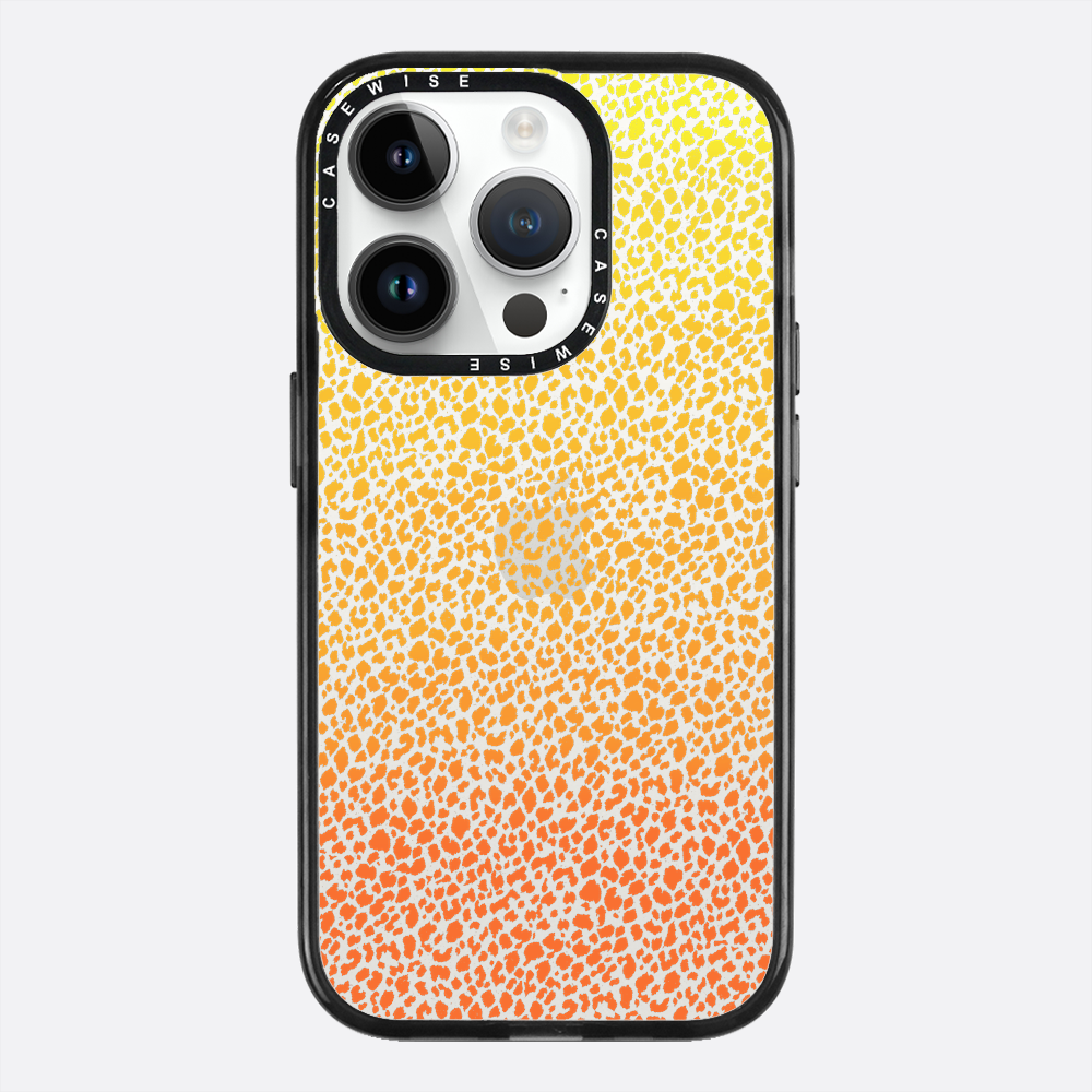 Pomarańczowa Pantera Ombré - Etui