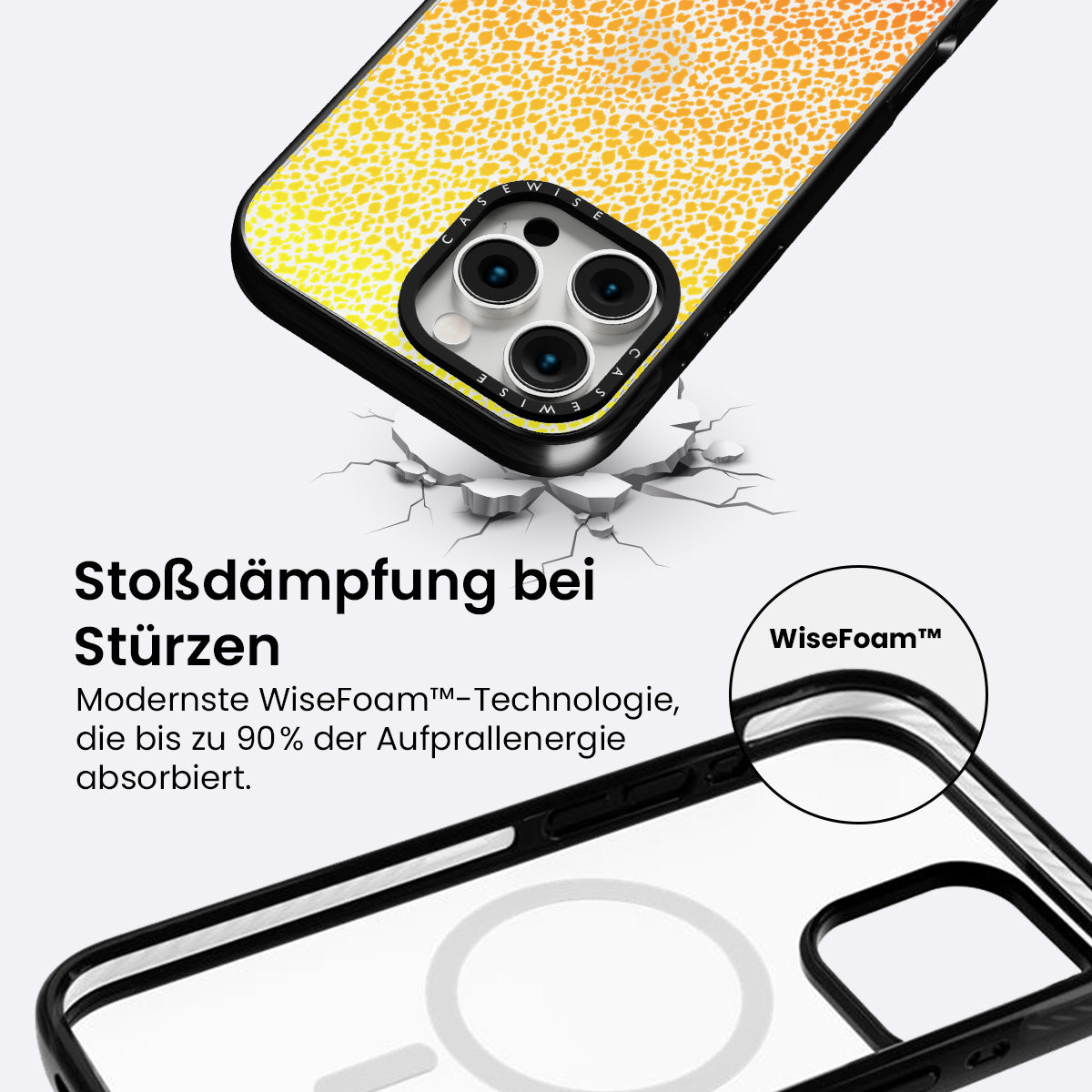 Pomarańczowa Pantera Ombré - Etui