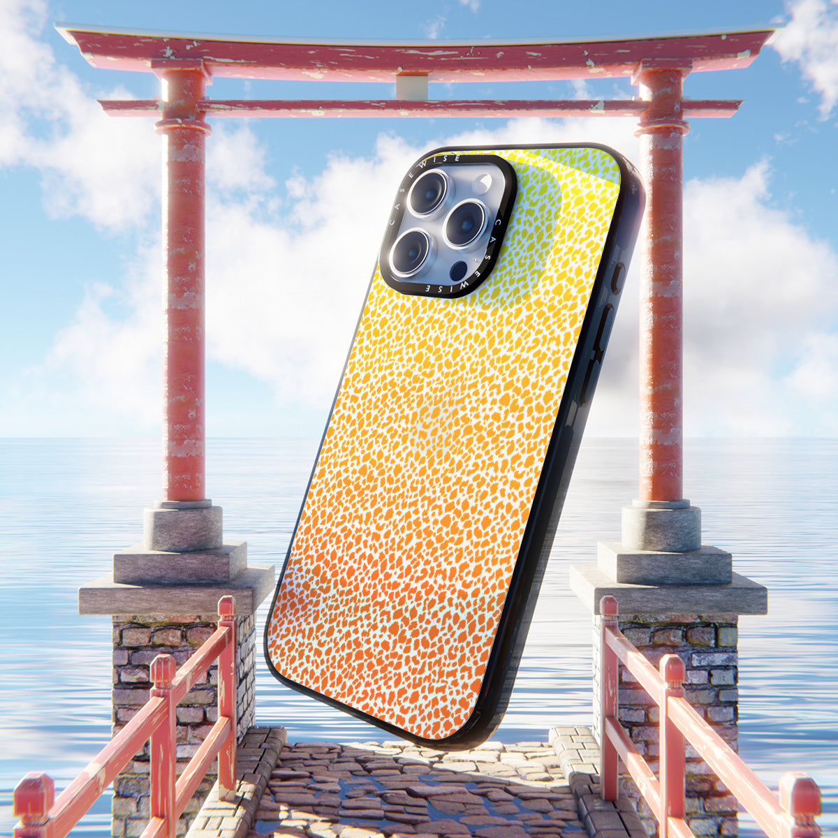 Pomarańczowa Pantera Ombré - Etui