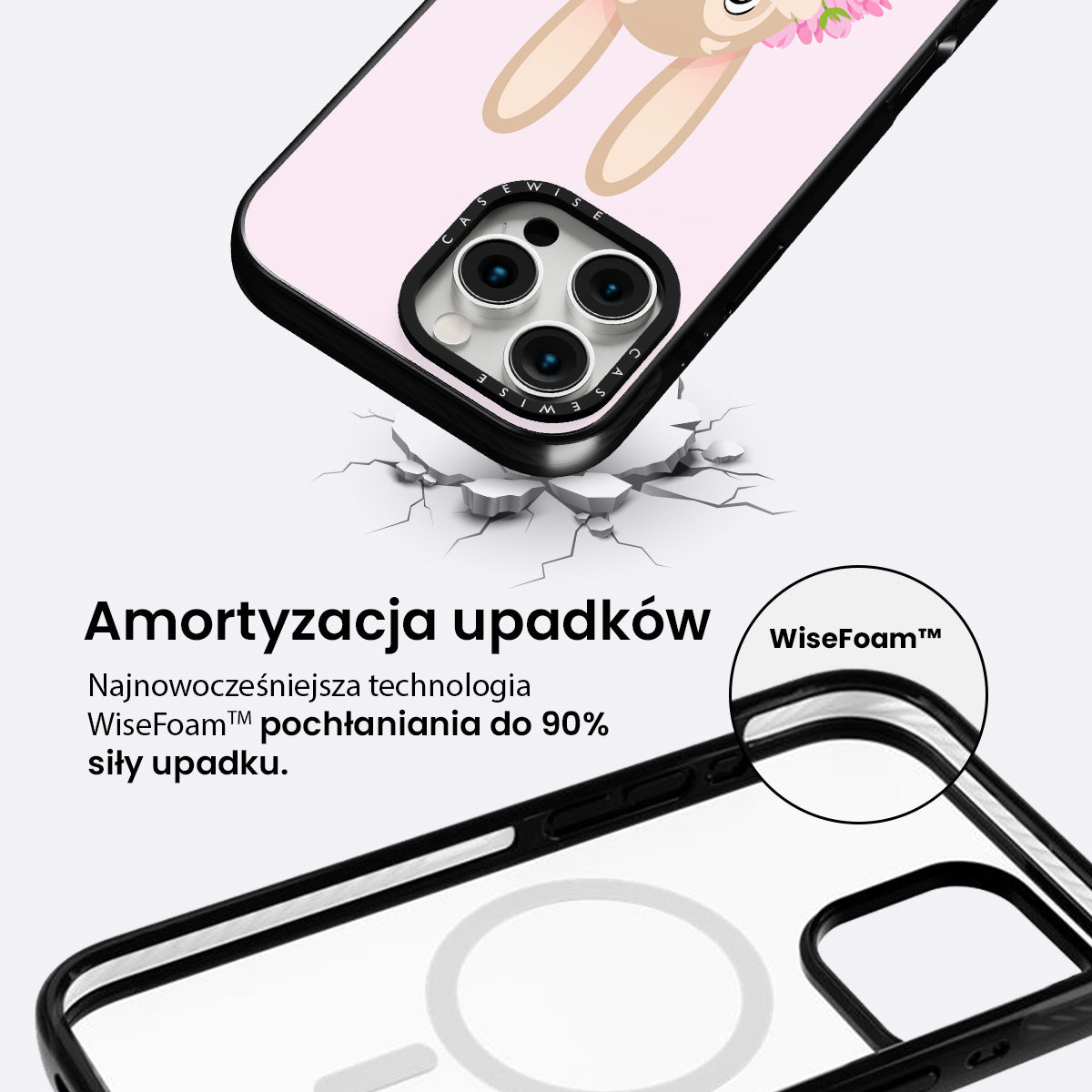 Różany Króliczek - Etui