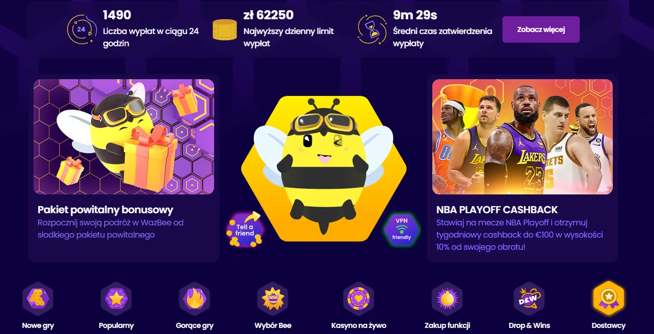 Wazbee kod promocyjny – aktualne zasady i oferty bez wpłaty