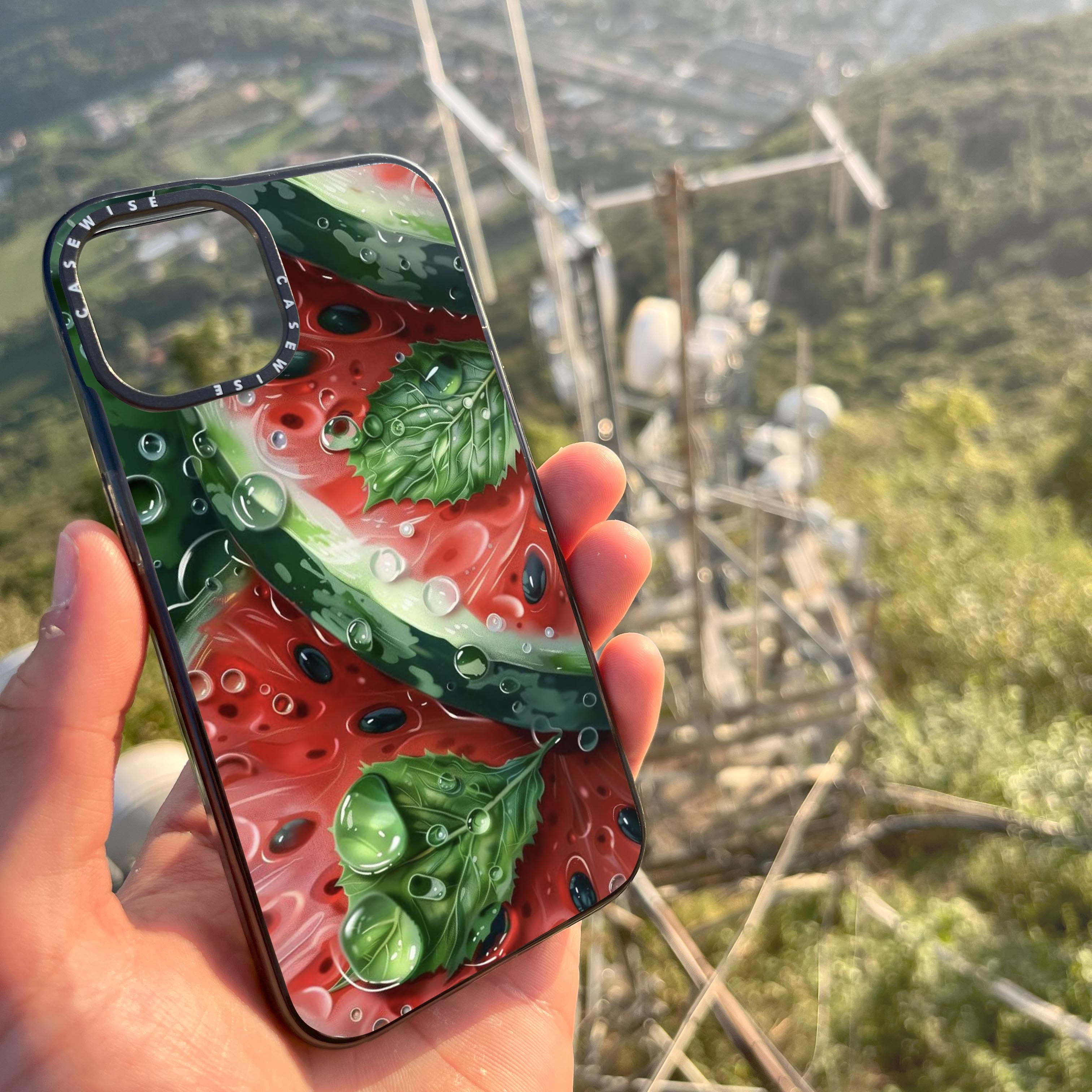 Green Botanical Fluidity - Etui