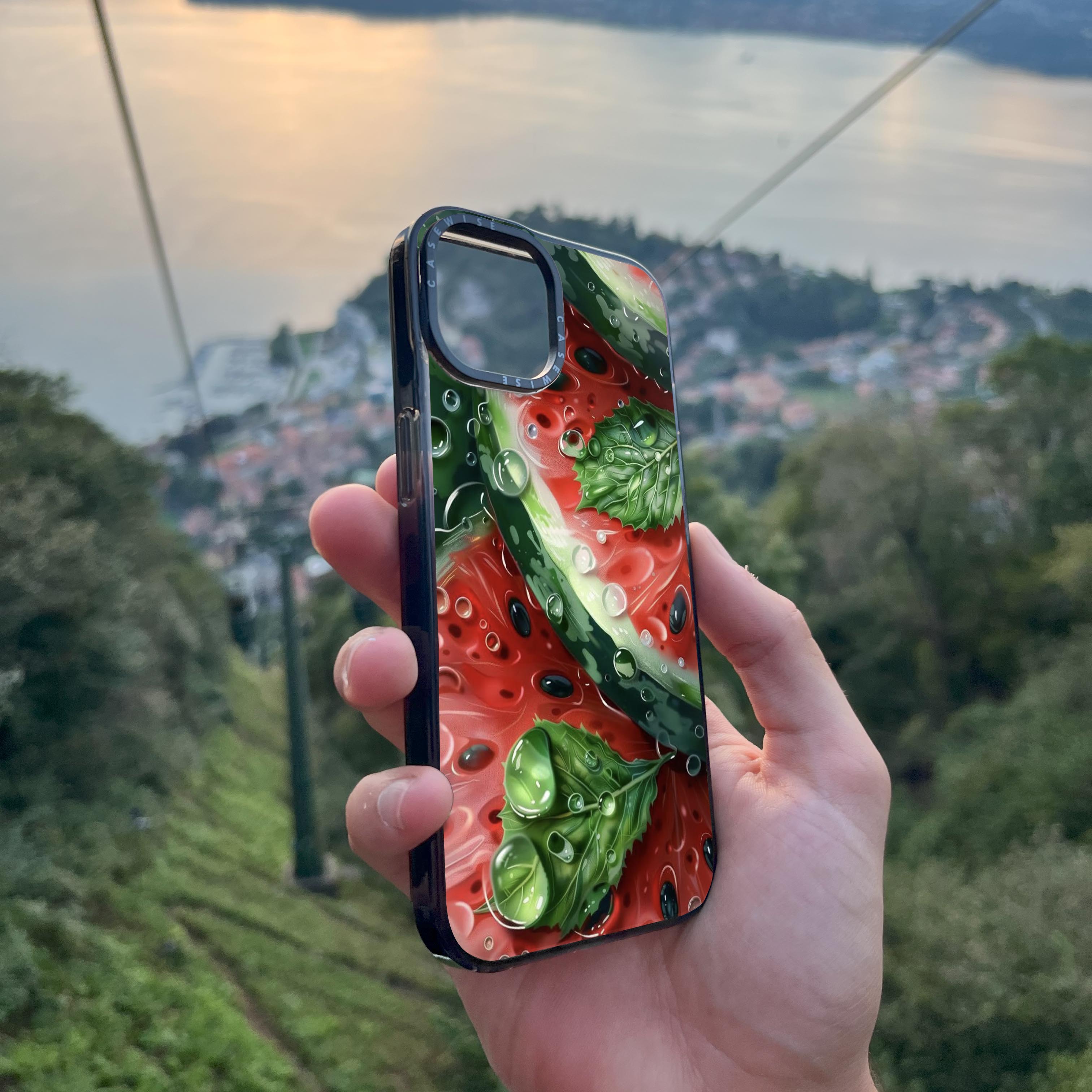 Green Botanical Fluidity - Etui