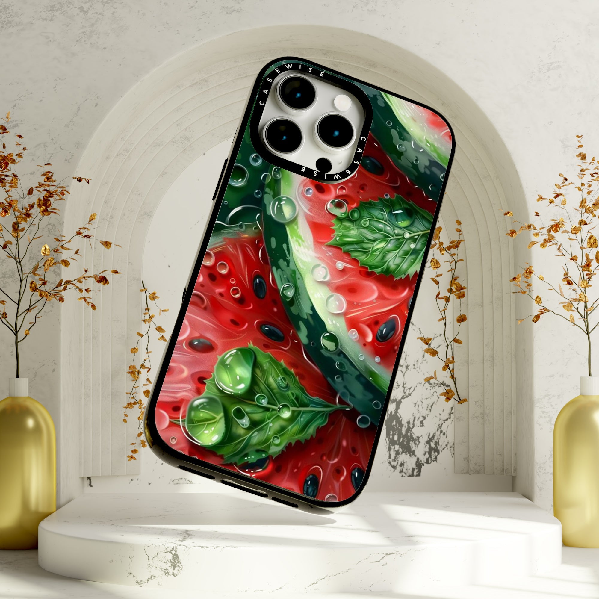 Green Botanical Fluidity - Etui