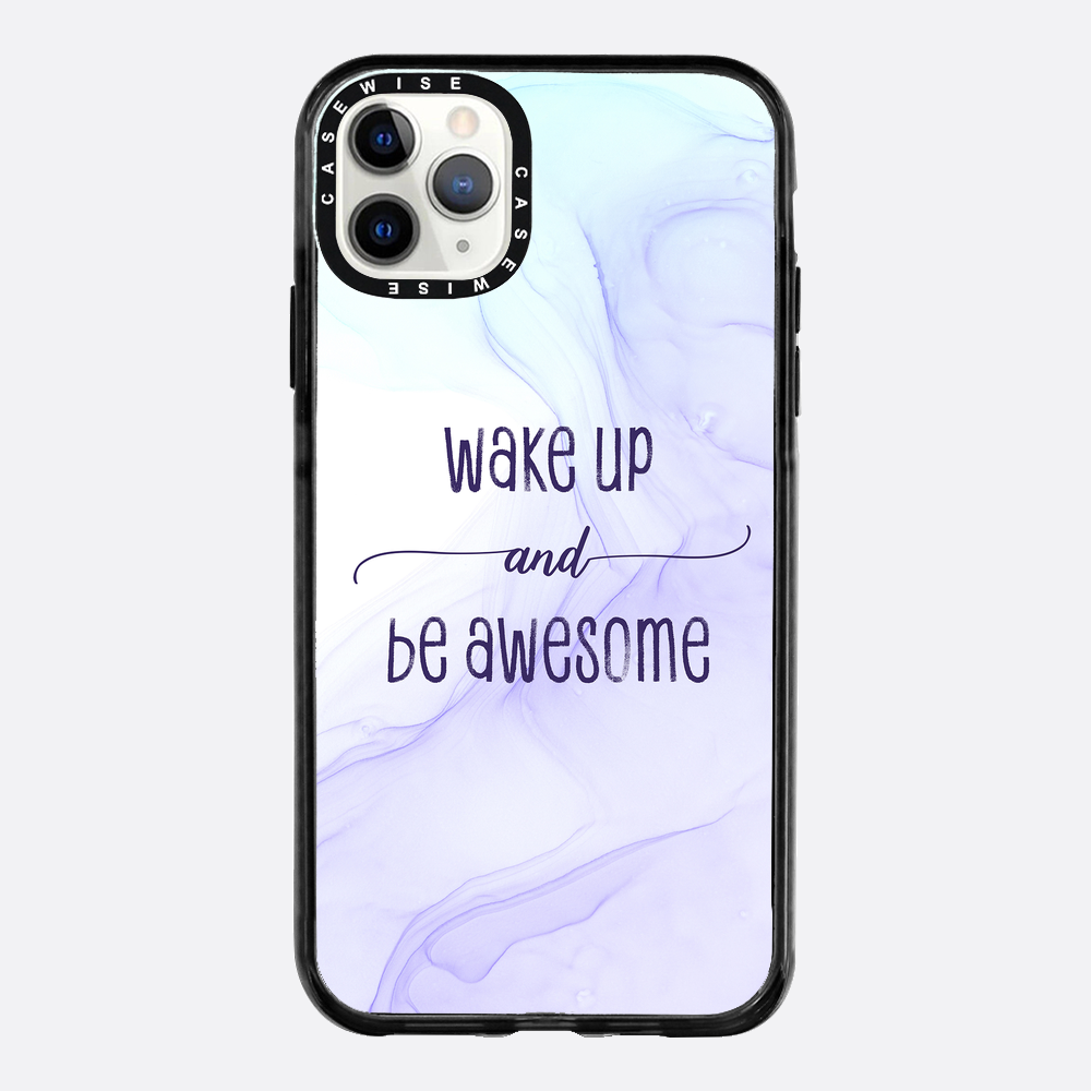 Wake up and be awesome | floating colors - Etui