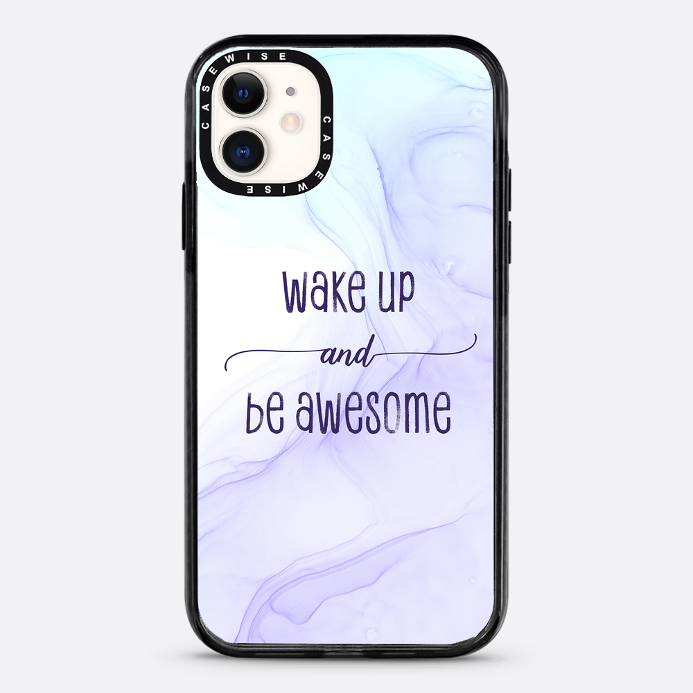 Wake up and be awesome | floating colors - Etui