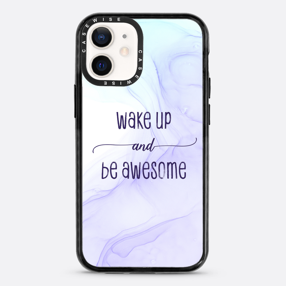 Wake up and be awesome | floating colors - Etui