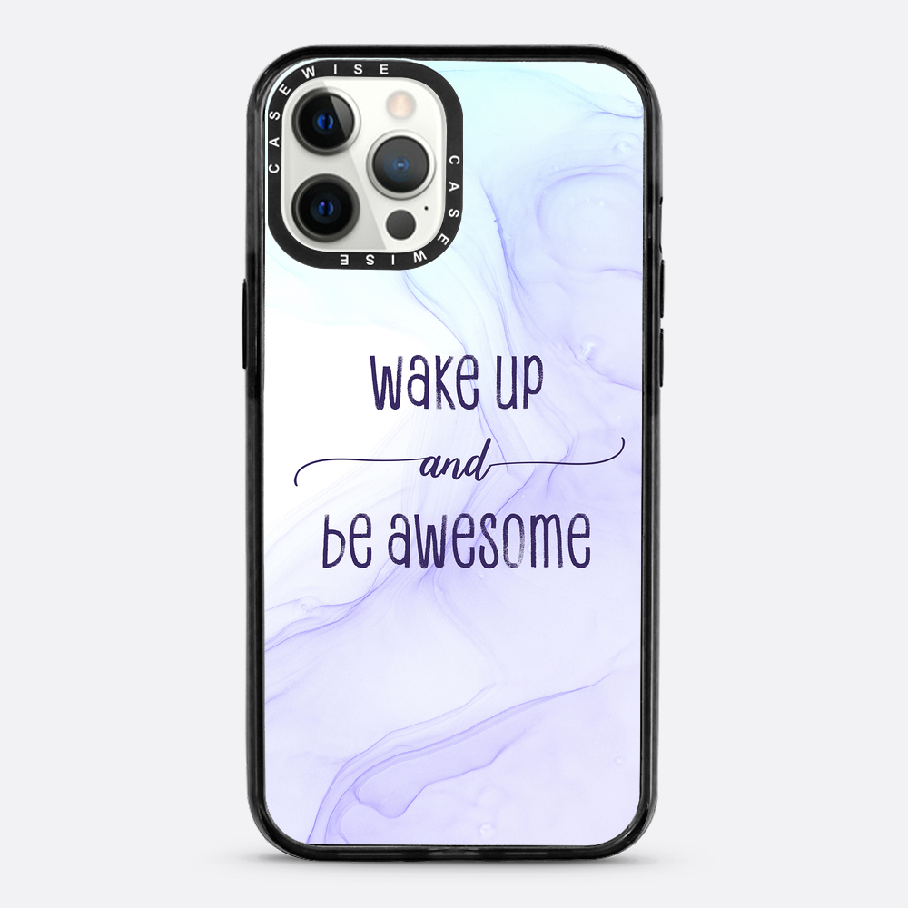 Wake up and be awesome | floating colors - Etui