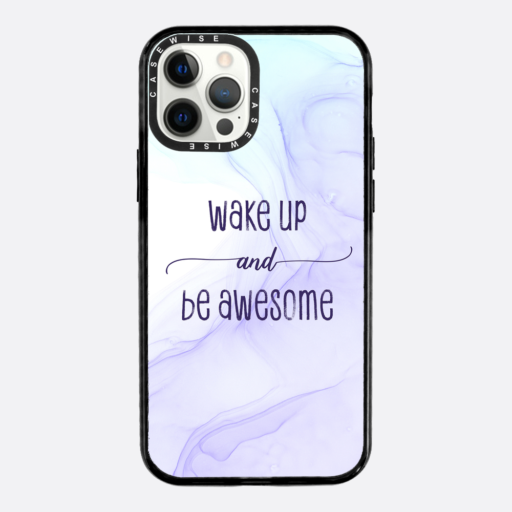 Wake up and be awesome | floating colors - Etui