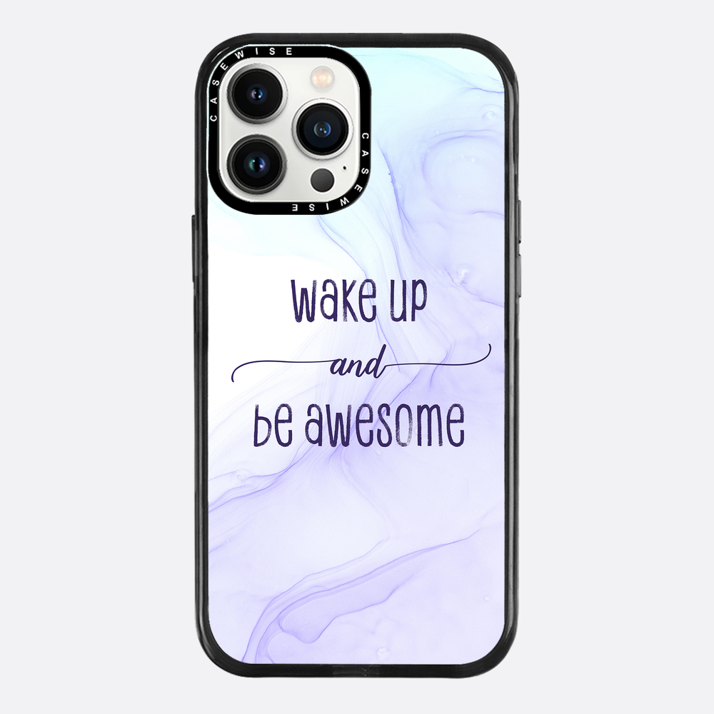 Wake up and be awesome | floating colors - Etui