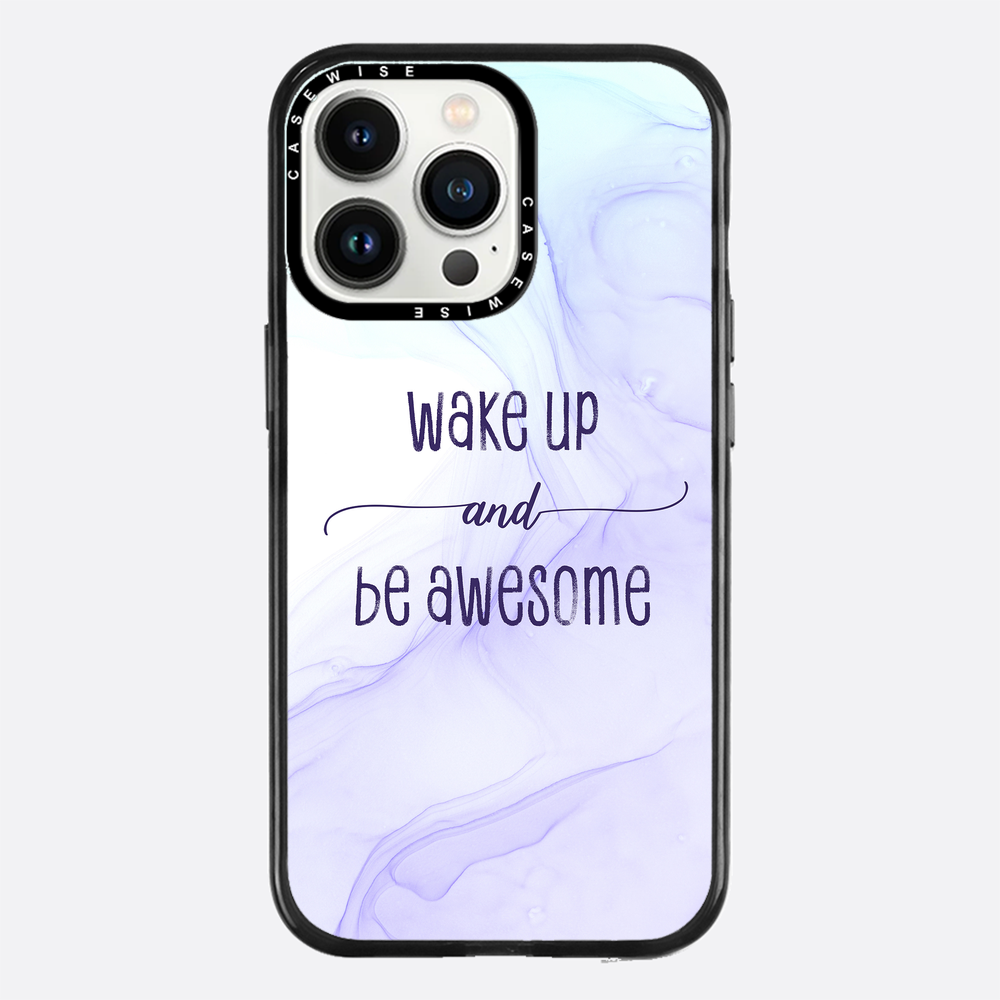 Wake up and be awesome | floating colors - Etui