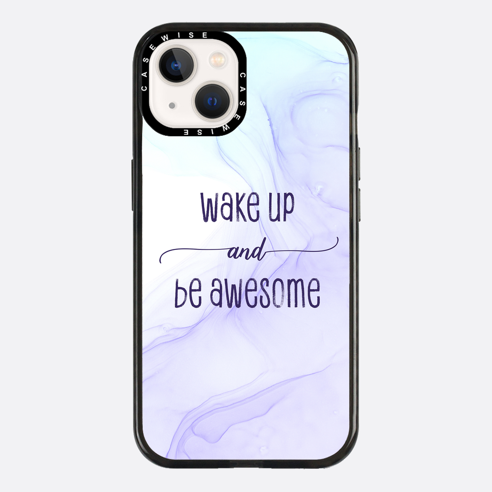 Wake up and be awesome | floating colors - Etui