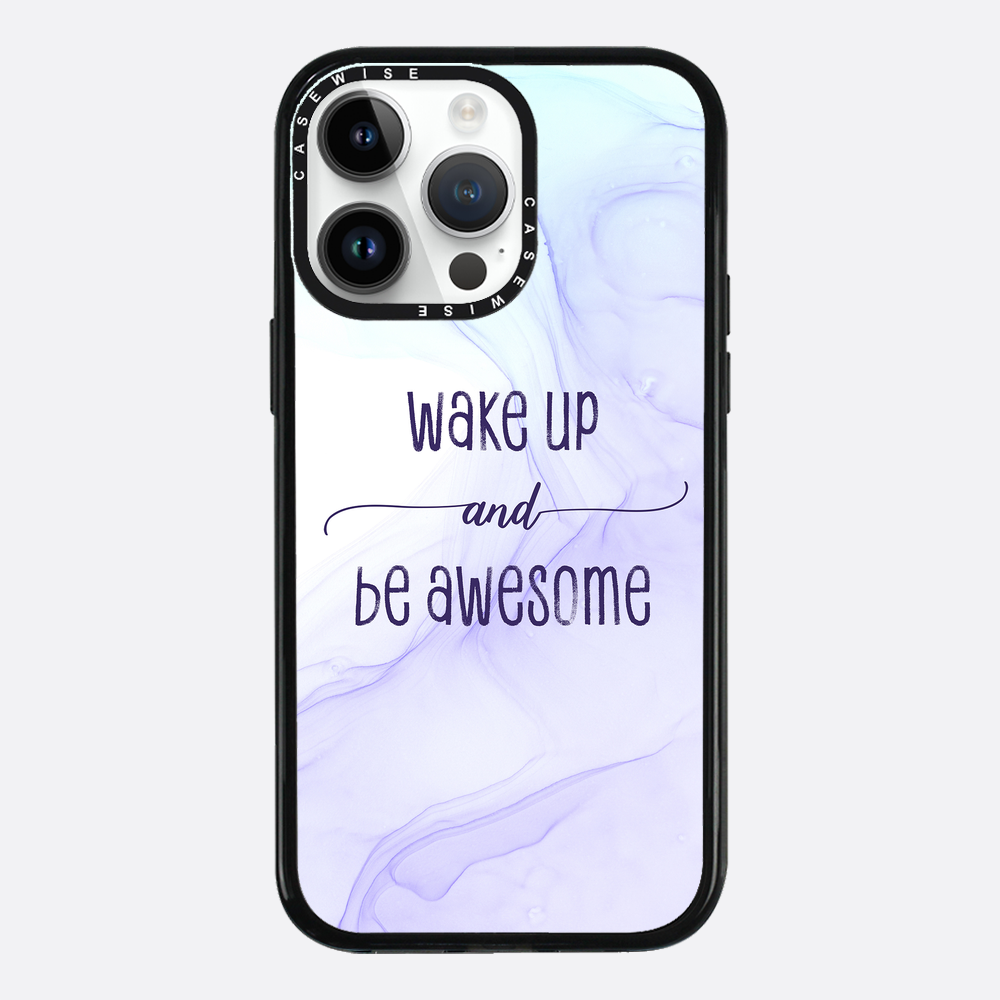 Wake up and be awesome | floating colors - Etui