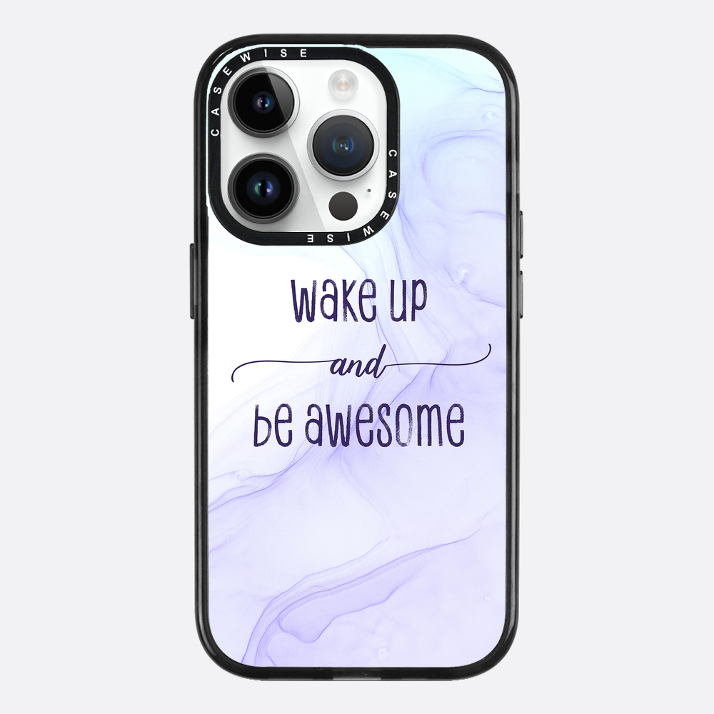 Wake up and be awesome | floating colors - Etui