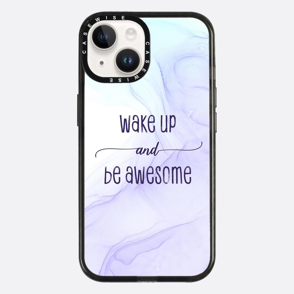Wake up and be awesome | floating colors - Etui