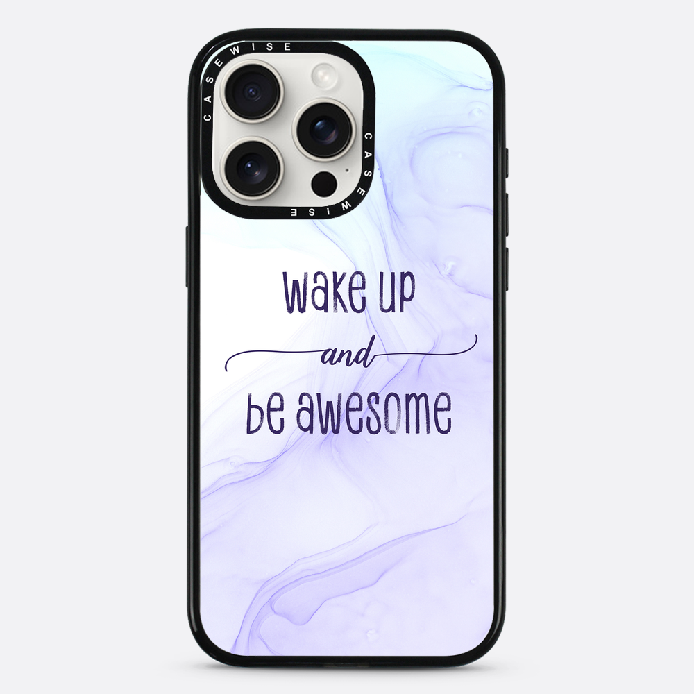 Wake up and be awesome | floating colors - Etui